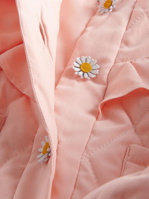 Reserved Baby Girl's Blush Puffer Jacket | Reserved In Lebanon