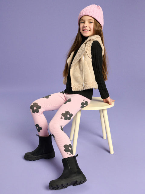 Sinsay Girl's Rose Leggings With Floral Print | Sinsay In Lebanon