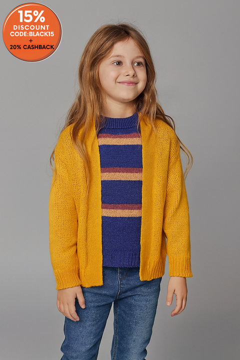 Sinsay Girl's Mustard Long-Sleeve Sweatshirt |Sinsay In Lebanon