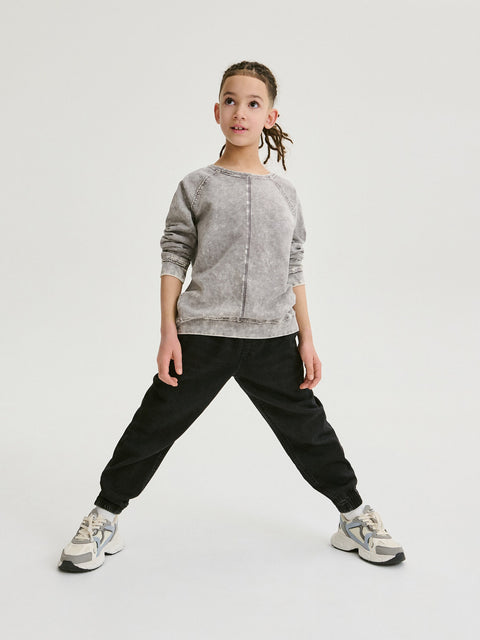 Reserved Boy's Light Grey Oversized Sweater With A Faded Effect | Reserved In Lebanon