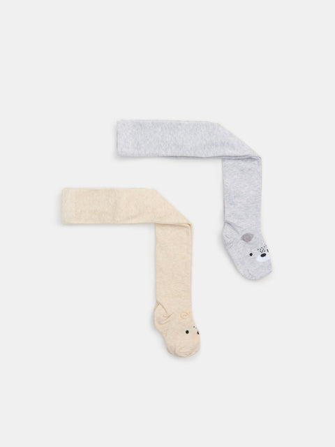 Sinsay Baby Boy's Beige & Grey Tights 2 Pack | Sinsay In Lebanon