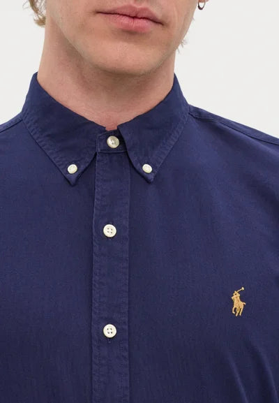 Polo Ralph Lauren Men's Navy Slim Fit Oxford Shirt | Polo Ralph Lauren In Lebanon