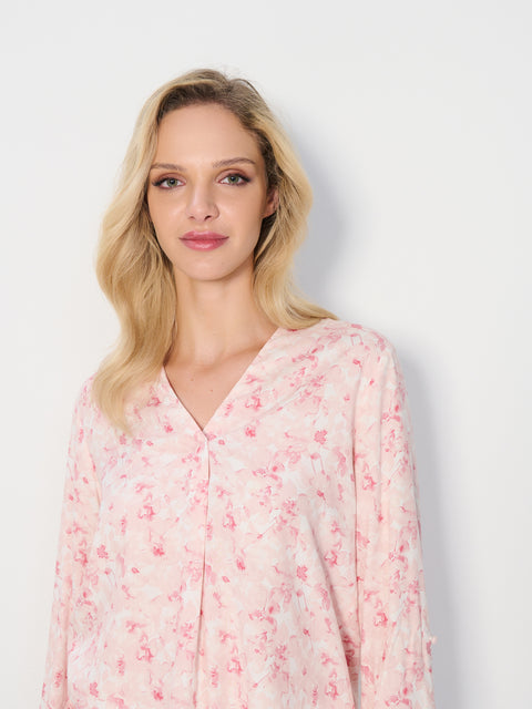 Sinsay Women's Pink/Rose with V-neck Blouse | Sinsay in Lebanon