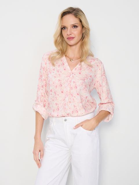 Sinsay Women's Pink/Rose with V-neck Blouse | Sinsay in Lebanon