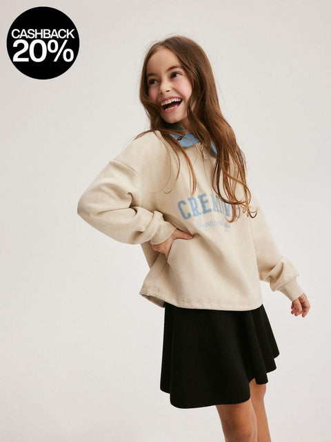 Reserved Girl's Black Elastic Waistband Skirt | Reserved In Lebanon