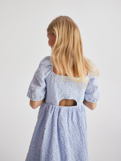 Reserved Girl's Dress With Puffed Sleeves And A High Cotton Content | Reserved In Lebanon