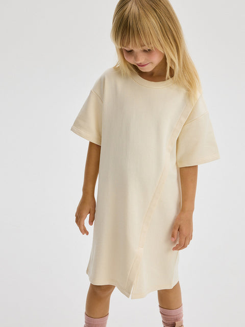 Reserved Girl's Beige Cotton Dress | Reserved In Lebanon