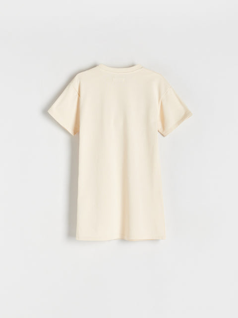 Reserved Girl's Beige Cotton Dress | Reserved In Lebanon