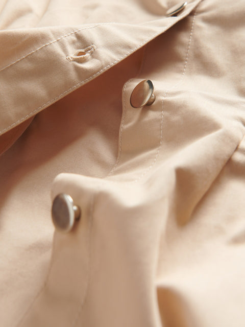 Reserved Girl's Beige Cotton Shirt Dress | Reserved In Lebanon
