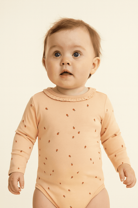 POMPdeLUX Baby Girl's Pink Bodysuit |POMPdeLUX in Lebanon
