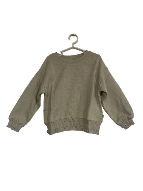 POMPdeLUX Girl's Mint Green Long-Sleeve Blouse | POMPdeLUX in Lebanon