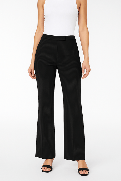 Michael Kors Women's  Black & Silver Striped Trouser | Michael Kors In Lebanon