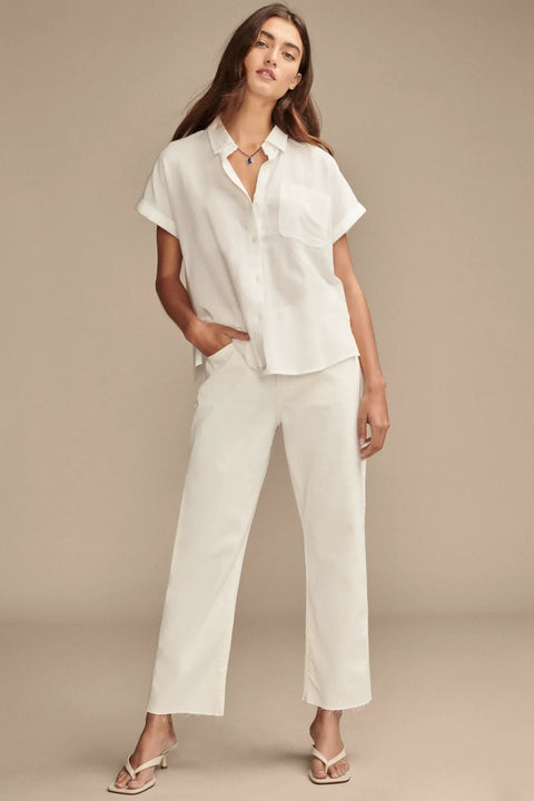 Lucky Brand Women's Off Whites 90s Loose High Rise Crop Jeans | Lucky Brand In Lebanon