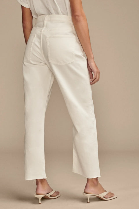 Lucky Brand Women's Off Whites 90s Loose High Rise Crop Jeans | Lucky Brand In Lebanon