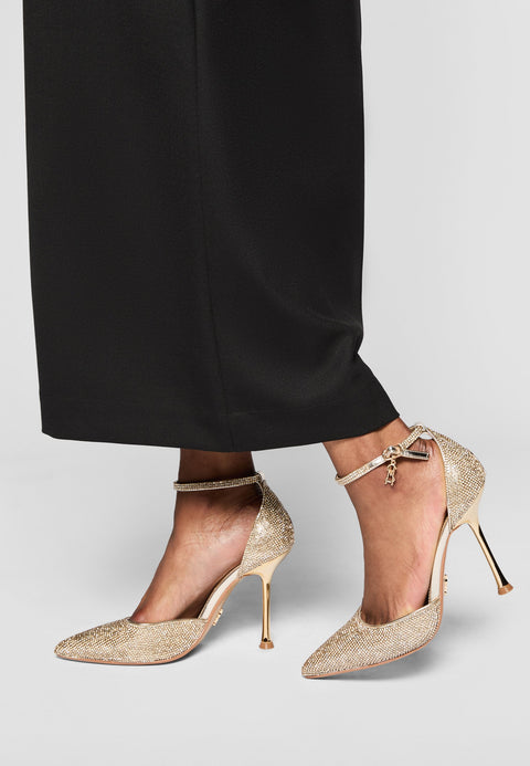 Steve Madden Women's Gold Sparx-R Heels | Steve Madden In Lebanon