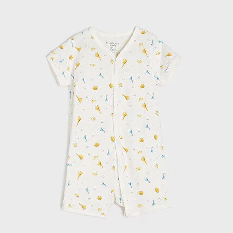 Sinsay Baby Boy's White/Blue Dinosaur Print Romper | Sinsay In Lebanon
