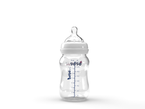 Bebedou Wide Neck Feeding Bottle 240ml 3m+  (BBd1122) | Bebedou In Lebanon