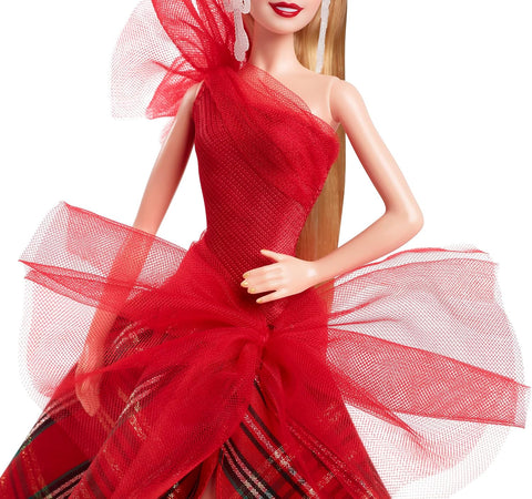 Mattel Barbie Signature Doll 2024 Holiday Blonde Fashion Doll Wearing Gown Figure | Mattel In Lebanon