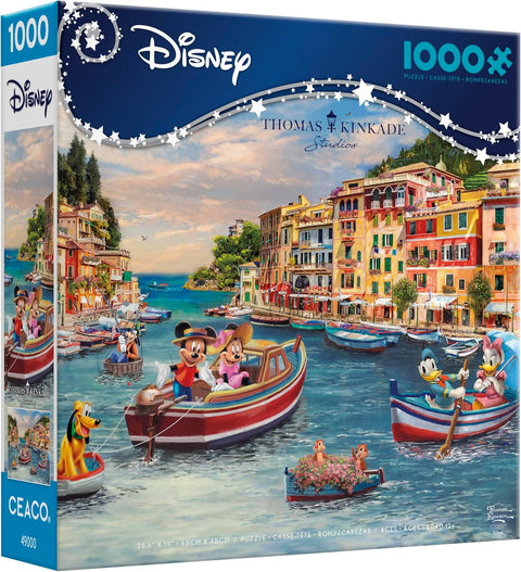 Ceaco Thomas Kinkade Disney Mickey & Minnie in Italy 1000 Piece Jigsaw Puzzle|Ceaco In Lebanon