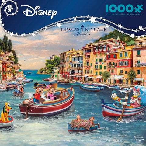 Ceaco Thomas Kinkade Disney Mickey & Minnie in Italy 1000 Piece Jigsaw Puzzle|Ceaco In Lebanon