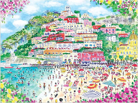 Galison Coast Of Italy 1000 Piece Michael Storrings Jigsaw Puzzle | Galison In Lebanon
