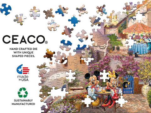 Ceaco 4 in 1 Multipack Thomas Kinkade Disney Mickey & Minnie 500 Piece Jigsaw Puzzles |Ceaco In Lebanon