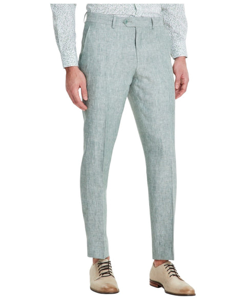 Bar III Men's Light Green Slim-Fit Linen Suit Pants | Bar III In Lebanon
