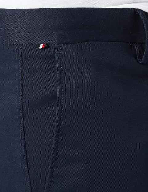Tommy Hilfiger Men's Navy Core Bleecker Cotton Woven Trousers | Tommy Hilfiger In Lebanon