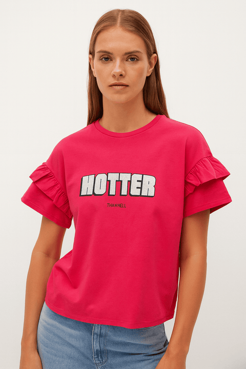Mango Women's Pink Short-Sleeve T-Shirt| Mango in Lebanon
