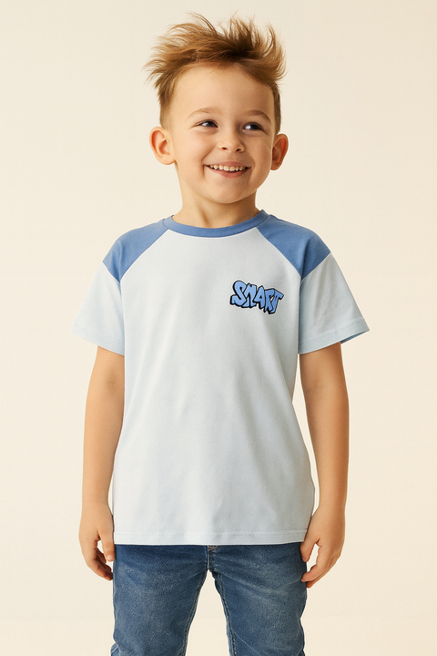Sinsay Boy's Beige & Blue T-Shirts 2 Pack | Sinsay In Lebanon