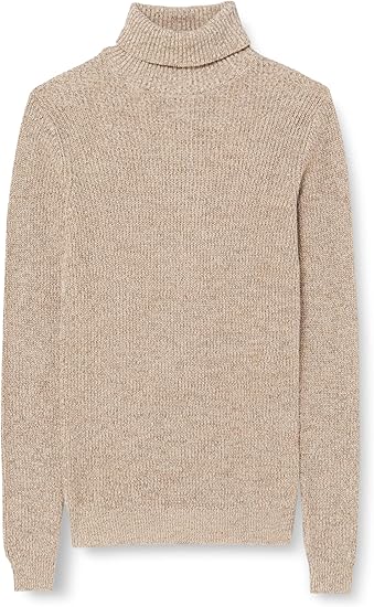 Rebel Men's Beige Rroliver Roll Neck Knit Blouse | Rebel In Lebanon