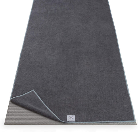 Gaiam Gray Microfiber Mat-Sized Yoga & Pilates Towel | Gaiam In Lebanon