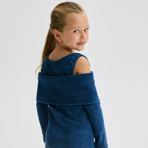 Reserved Girl's Blue Wash Effect Dress | Reserved In Lebanon