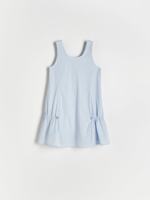 Reserved Girl's Light Blue Dress With Cuffs | Reserved In Lebanon