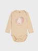 Sinsay Baby Girl Bodysuit Beige-Dusty Rose AYA