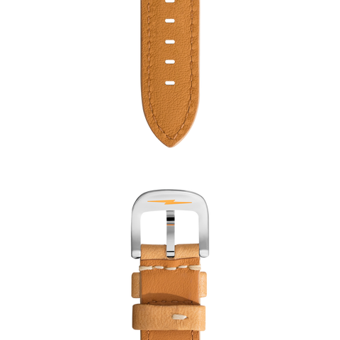 Shinola Men's Camel 18mm Natural Leather Watch Strap | Shinola In Lebanon