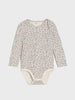 AYA Sinsay GIRL  WHITE FLORAL-green Bodysuits