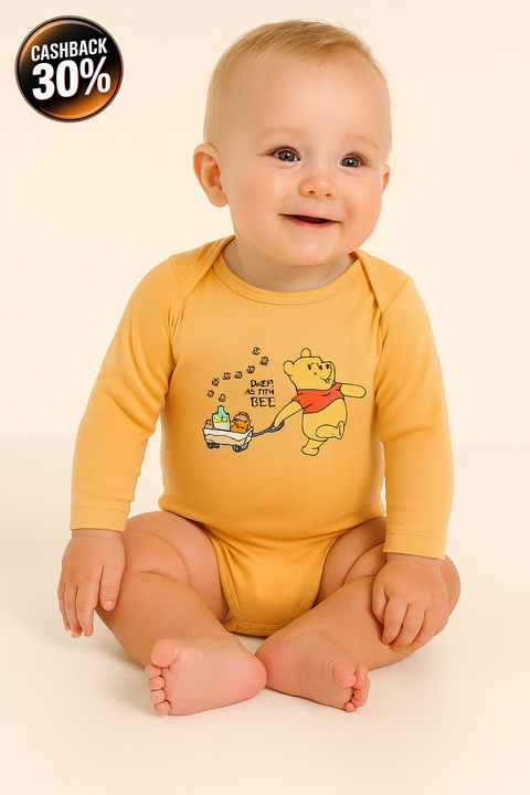 Sinsay Baby Boy's Beige Winnie the Pooh Bodysuit | Sinsay In Lebanon