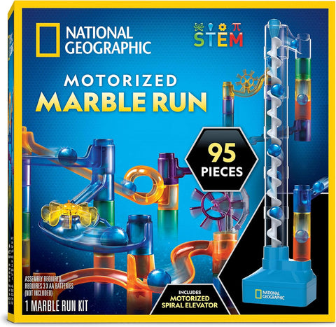 Blue Marble National Geographic Marble Run with Motorized Elevator 95-Piece Marble Maze Kit |Blue Marble In Lebanon
