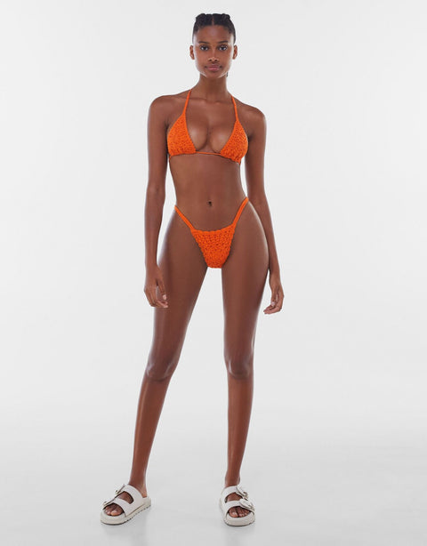 Bershka Women's Orange Bikini Bottom 9169/188/615