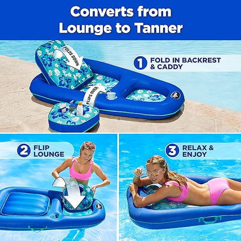 Aqua Campania Ultimate 2-in-1 Pool Float Lounge Pool Floats |Aqua In Lebanon