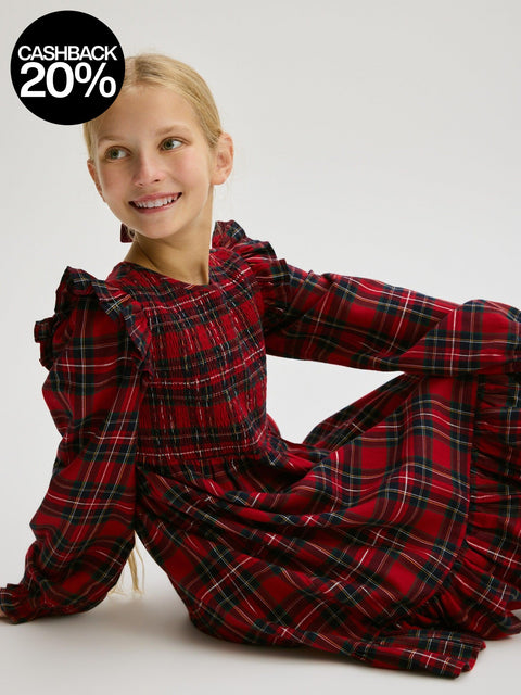Reserved Girl's Multicolor Checked Dress | Reserved In Lebanon