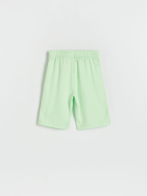 Reserved Boy's Light Green Plain Basic Short | Reserved In Lebanon