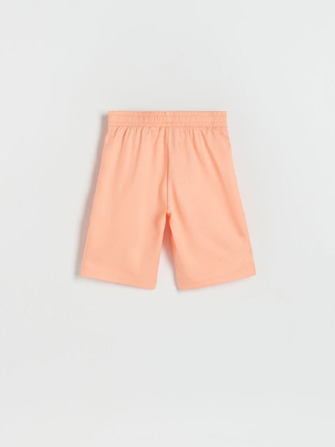 Reserved Boy's Coral Plain Basic Shorts|Reserved In Lebanon