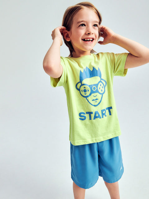 Sinsay Boy's Blue Plain Basic Shorts | Sinsay In Lebanon