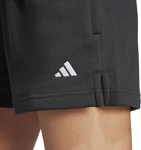 Adidas Women's Black Essentials Small Logo Fleece Shorts|Adidas In Lebanon