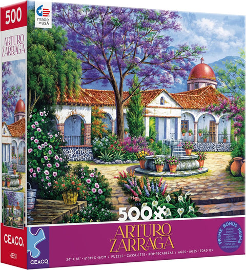 Ceaco Arturo Zarraga Hacienda with Patio 500 Piece Jigsaw Puzzle |Ceaco In Lebanon