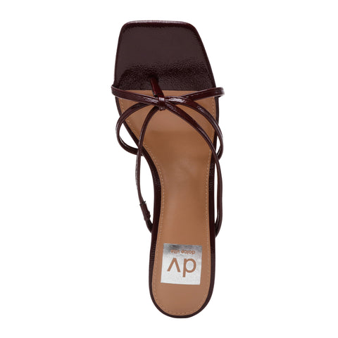 DV Dolce Vita Women's Burgundy Zini Strappy Stiletto Heel Dress Sandals | DV Dolce Vita In Lebanon
