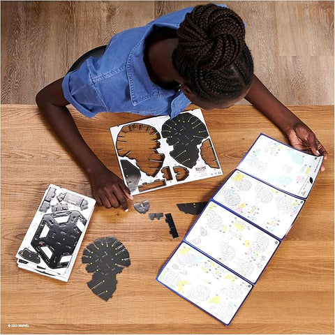 4D Build Marvel Black Panther 3D Puzzle Model Kit with Stand 82 Pcs | 4D Build In Lebanon