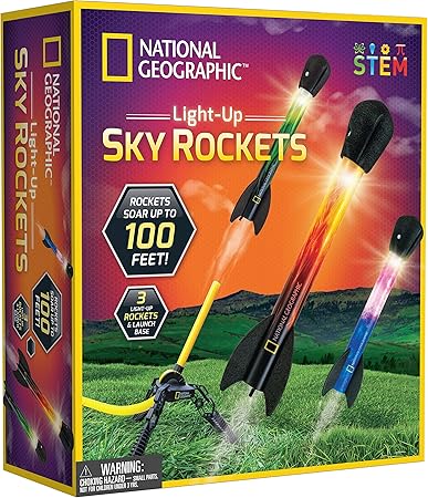 National Geographic Sky Rocket Toy – Ultimate LED Rocket Launcher for Kids | National In Lebanon